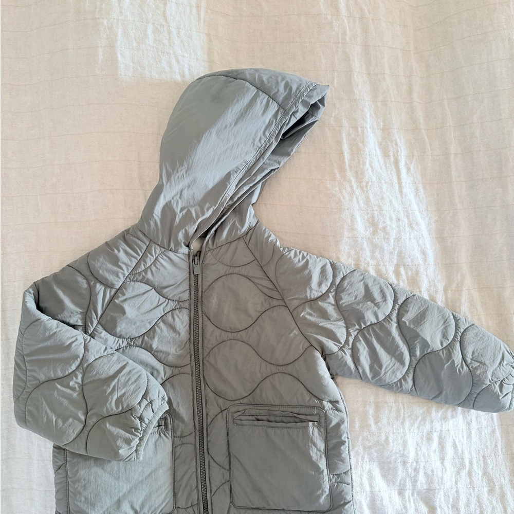 Zara Kids Gray Quilted Jacket